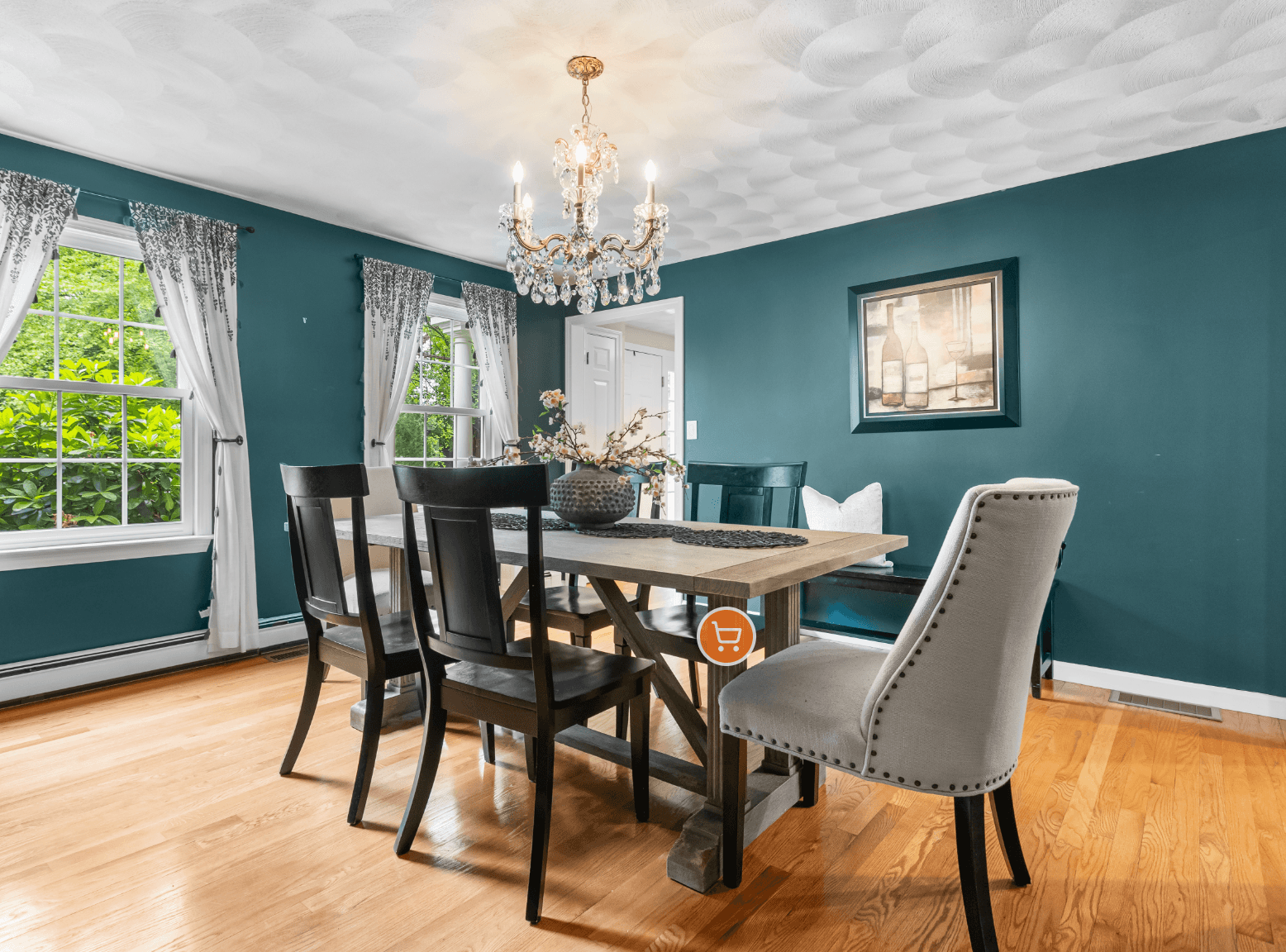 Cozy interior space with quality furnishings